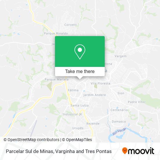 Parcelar Sul de Minas map