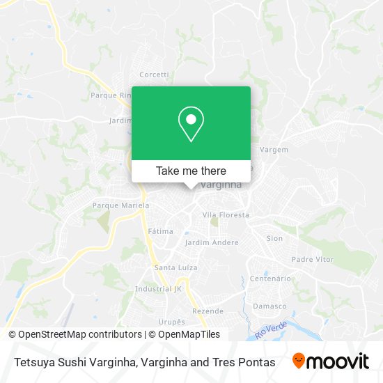 Mapa Tetsuya Sushi Varginha