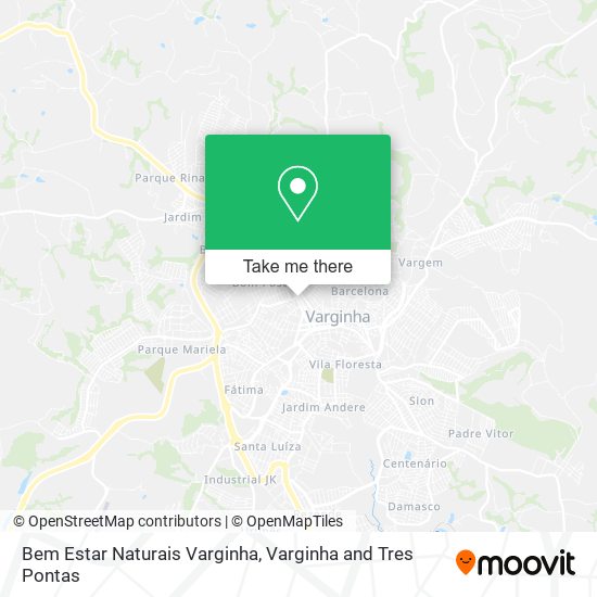 Mapa Bem Estar Naturais Varginha