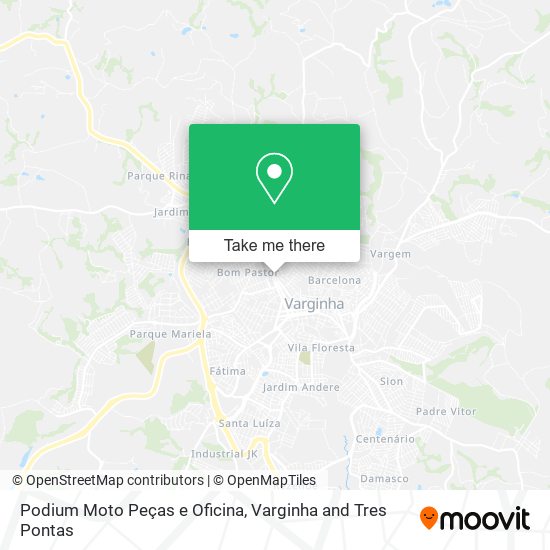 Mapa Podium Moto Peças e Oficina