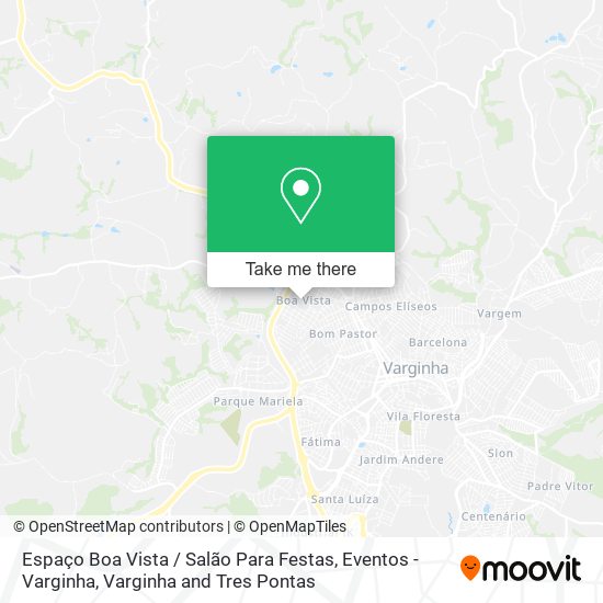Espaço Boa Vista / Salão Para Festas, Eventos - Varginha map