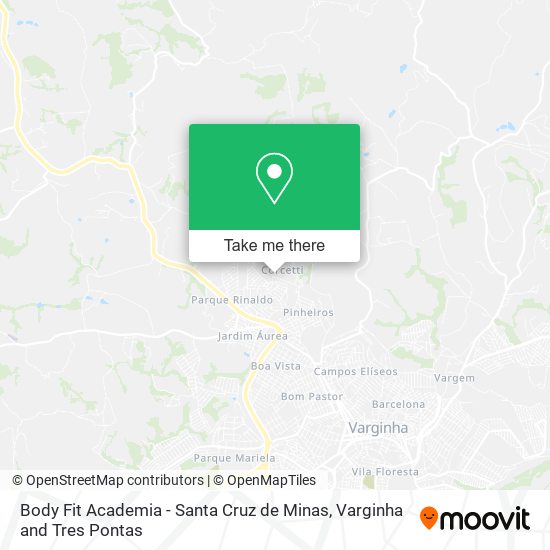 Body Fit Academia - Santa Cruz de Minas map