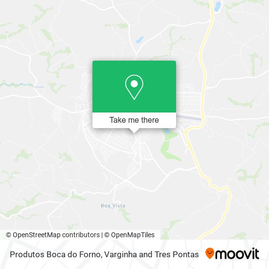 Mapa Produtos Boca do Forno