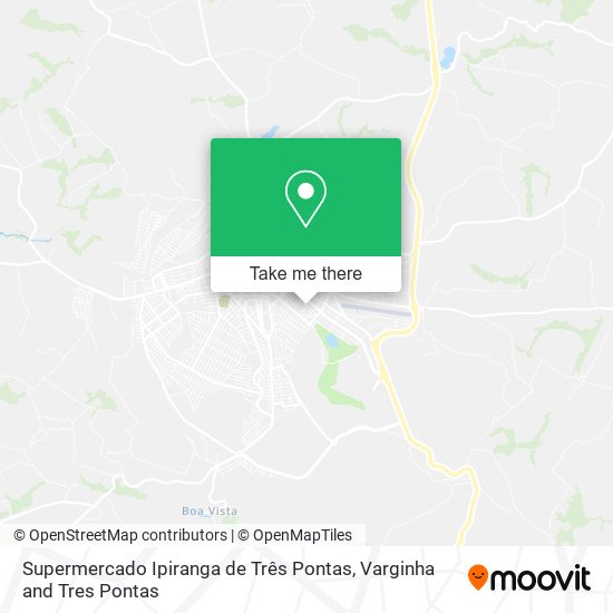 Supermercado Ipiranga de Três Pontas map