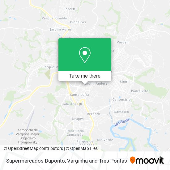 Supermercados Duponto map