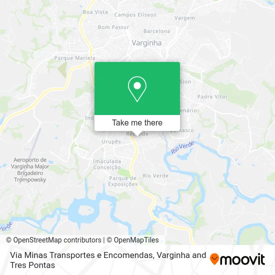 Via Minas Transportes e Encomendas map