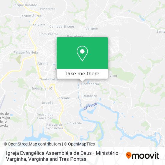 Igreja Evangélica Assembléia de Deus - Ministério Varginha map