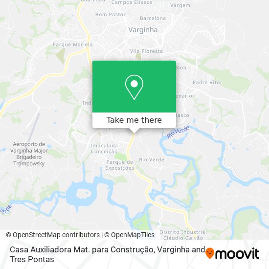 Casa Auxiliadora Mat. para Construção map