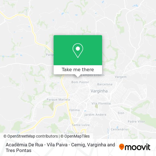 Acadêmia De Rua - Vila Paiva - Cemig map