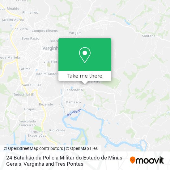 24 Batalhão da Polícia Militar do Estado de Minas Gerais map