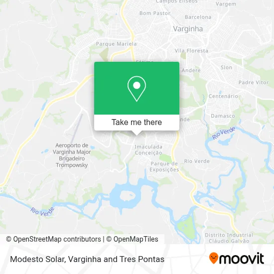 Modesto Solar map