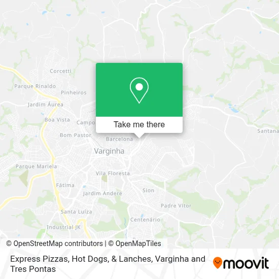 Express Pizzas, Hot Dogs, & Lanches map