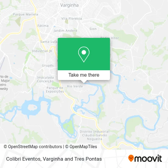 Colibri Eventos map