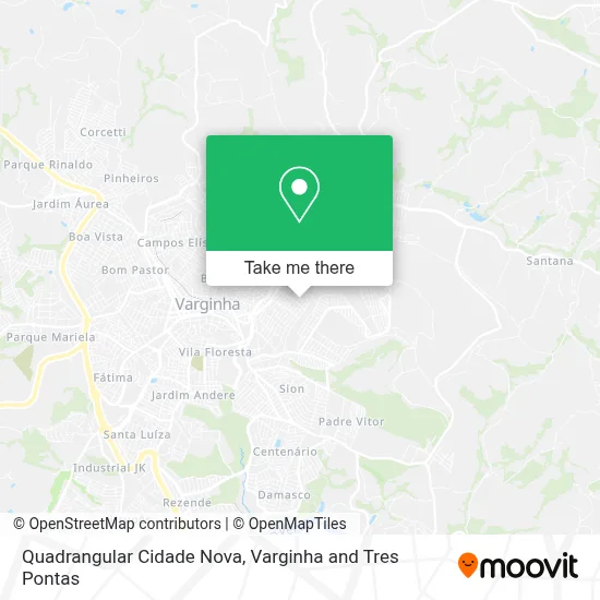 Quadrangular Cidade Nova map