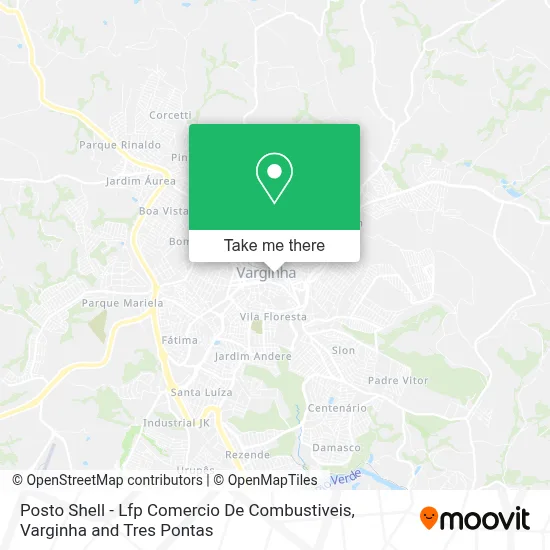 Posto Shell - Lfp Comercio De Combustiveis map
