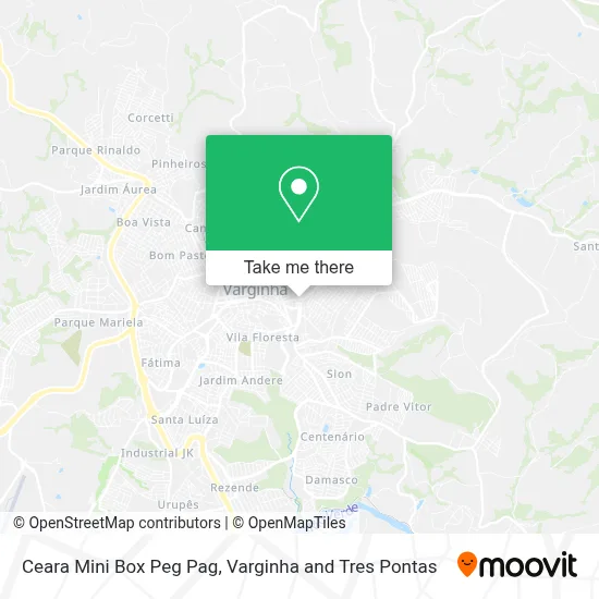 Ceara Mini Box Peg Pag map