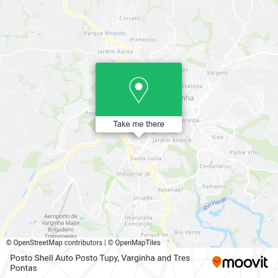 Posto Shell Auto Posto Tupy map