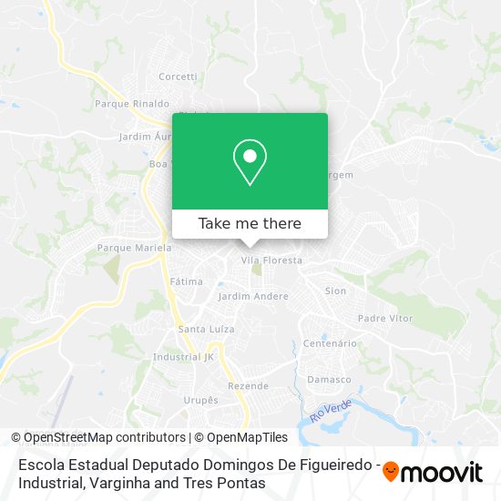 Escola Estadual Deputado Domingos De Figueiredo - Industrial map
