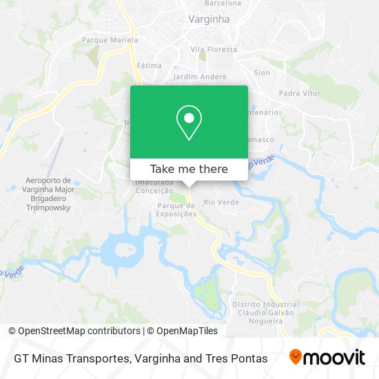 GT Minas Transportes map