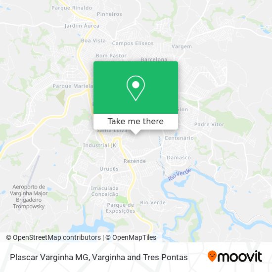 Plascar Varginha MG map