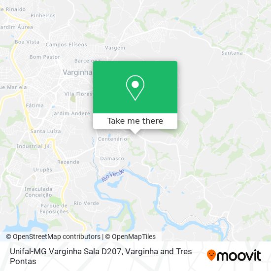 Unifal-MG Varginha Sala D207 map