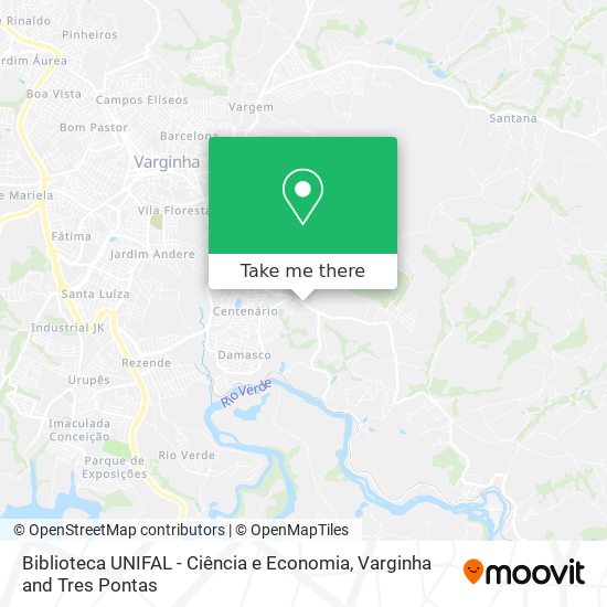 Mapa Biblioteca UNIFAL - Ciência e Economia