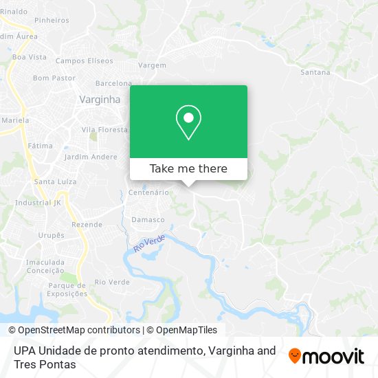 UPA Unidade de pronto atendimento map