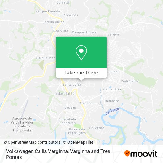 Volkswagen Callis Varginha map