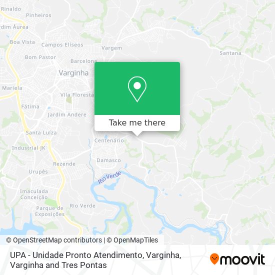 UPA - Unidade Pronto Atendimento, Varginha map