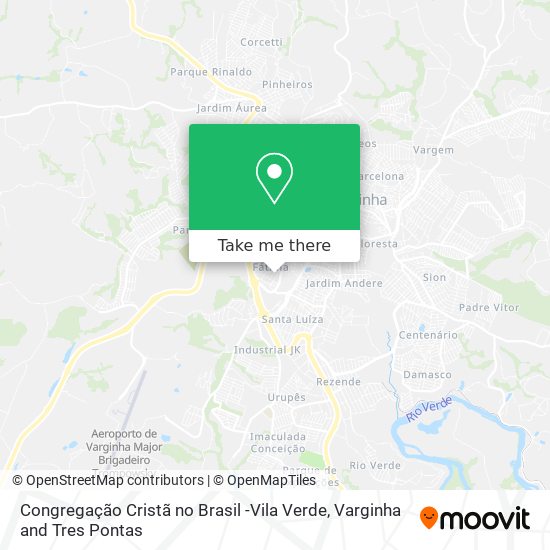 Mapa Congregação Cristã no Brasil -Vila Verde
