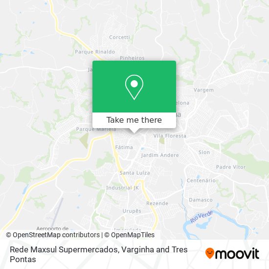 Rede Maxsul Supermercados map