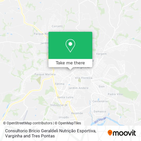 Mapa Consultorio Brício Geraldeli  Nutrição Esportiva