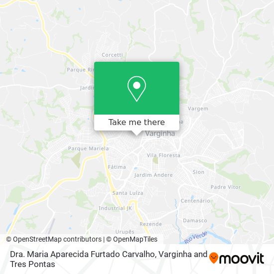 Mapa Dra. Maria Aparecida Furtado Carvalho