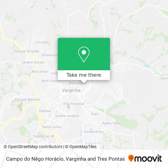 Campo do Nêgo Horácio map