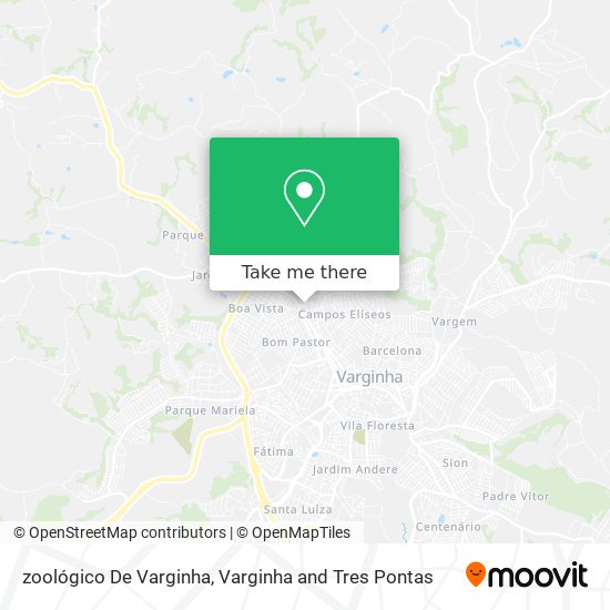 zoológico De Varginha map