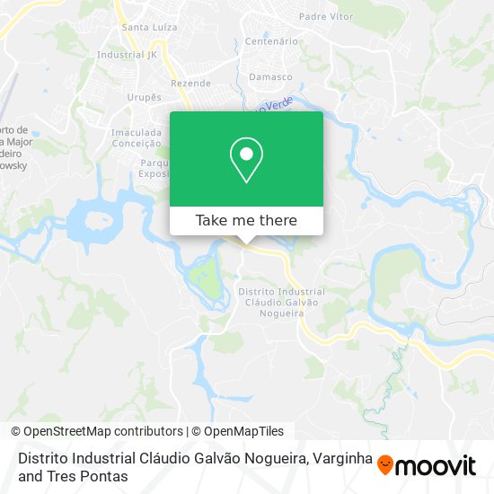 Mapa Distrito Industrial Cláudio Galvão Nogueira