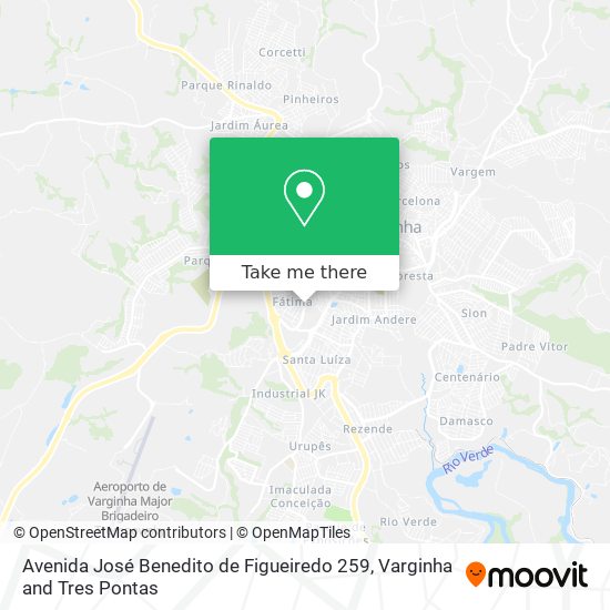 Mapa Avenida José Benedito de Figueiredo 259