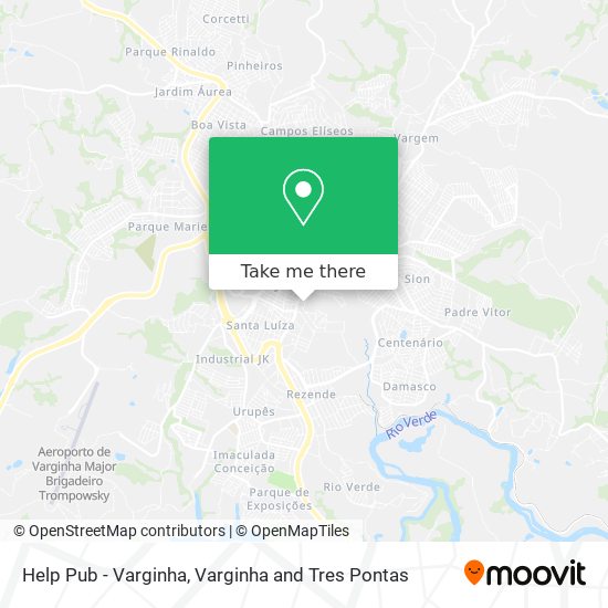 Mapa Help Pub - Varginha