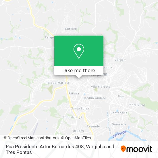 Rua Presidente Artur Bernardes 408 map