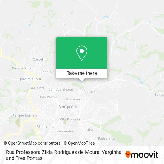 Rua Professora Zilda Rodrigues de Moura map
