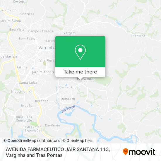 Mapa AVENIDA FARMACEUTICO JAIR SANTANA 113