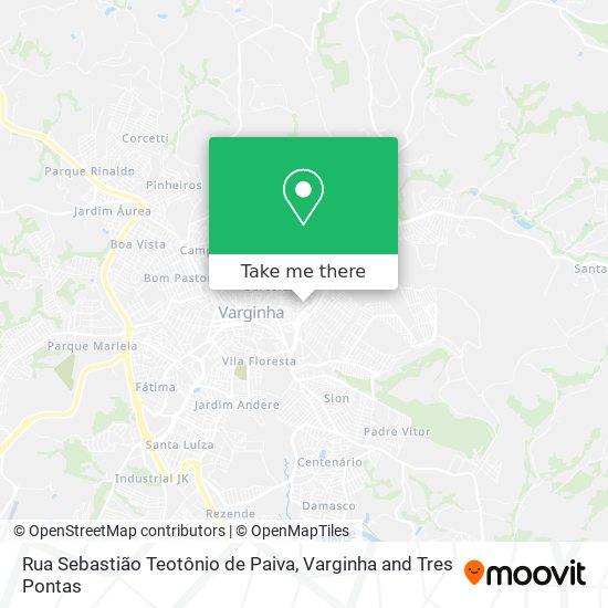 Rua Sebastião Teotônio de Paiva map