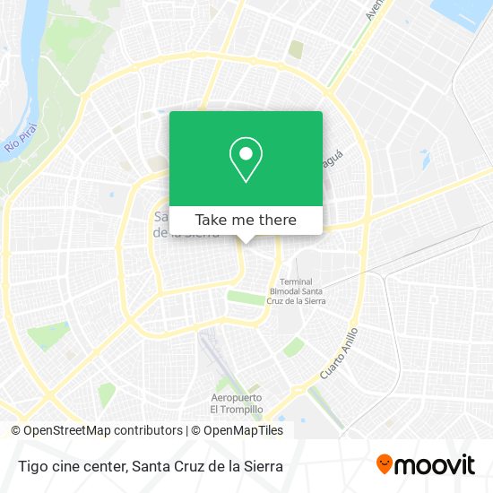 Tigo cine center map