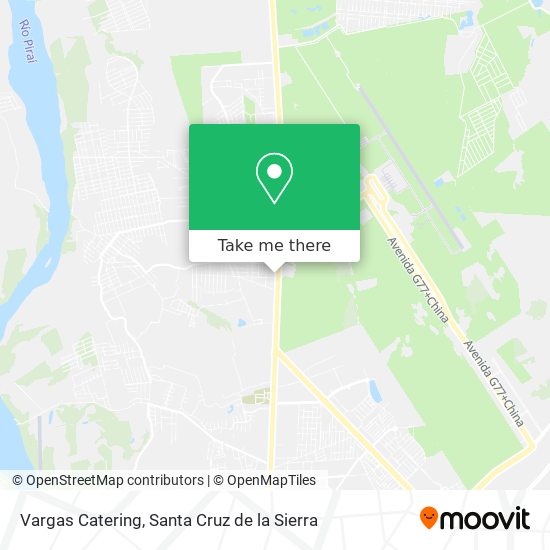 Vargas Catering map