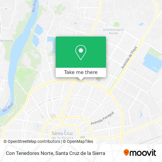 Mapa de Con Tenedores Norte