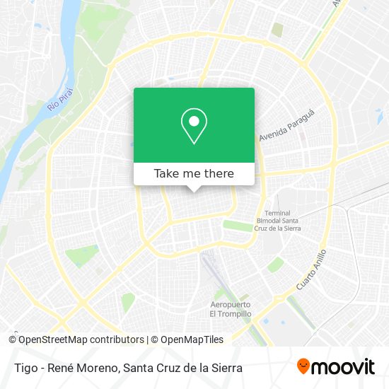 Tigo - René Moreno map