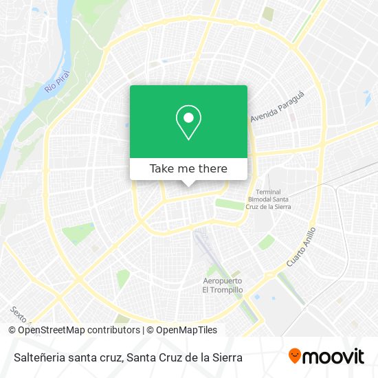 Salteñeria santa cruz map