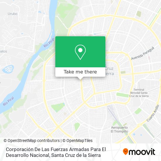 Corporación De Las Fuerzas Armadas Para El Desarrollo Nacional map