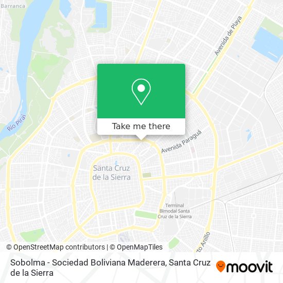 Sobolma - Sociedad Boliviana Maderera map