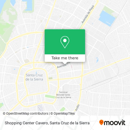 Shopping Center Cavero map